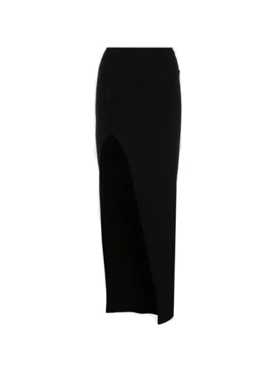 Rick Owens Theresa Panelled Midi Skirt In Black