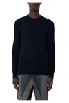 Rick Owens Knitted Sweater In Black