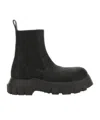 Rick Owens Leather Boot In Black