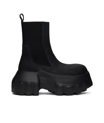 Rick Owens Thick Soled Chelsea Boots In Black