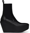 Rick Owens Thick Soled Chelsea Boots In Black