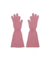 Rick Owens Thulian Gloves In Pink