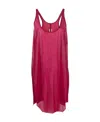 Rick Owens Tie-dye Asymmetric Top In Red