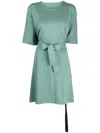 Rick Owens Tie-front Short-sleeved T-shirt In Green
