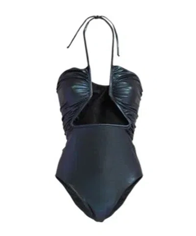 Rick Owens Tie-back One-piece Swimsuit In Black