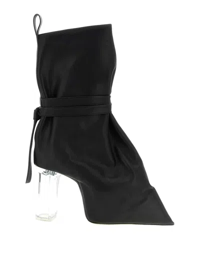 RICK OWENS TIED TACO KISS ANKLE BOOTS