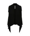 Rick Owens Tied Wrap Cardigan In Black