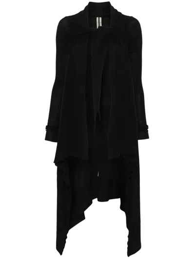 RICK OWENS TIED WRAP LONG COAT