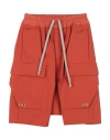 Rick Owens Babies'  Toddler Boy Shorts & Bermuda Shorts Orange Size 6 Cotton, Elastane