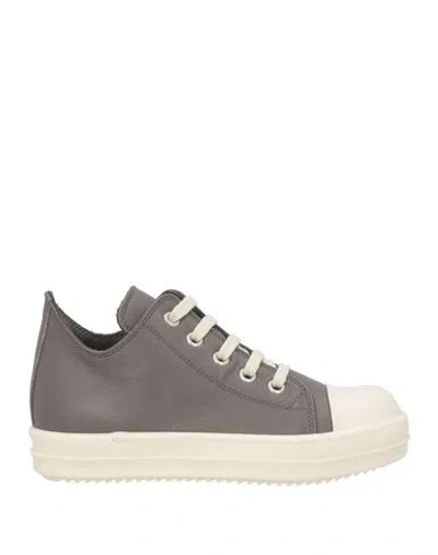 Rick Owens Babies'  Toddler Boy Sneakers Grey Size 10c Soft Leather In Gray