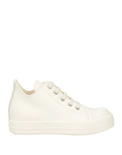 Rick Owens Babies'  Toddler Boy Sneakers Ivory Size 9.5c Soft Leather In White