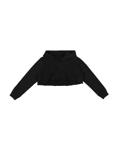 Rick Owens Babies'  Toddler Girl Sweatshirt Black Size 6 Cotton