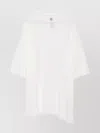 Rick Owens Tommy Asymmetric Hem T-shirt In White