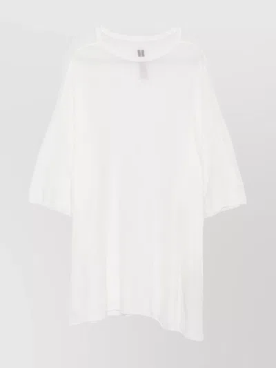 RICK OWENS TOMMY ASYMMETRIC HEM T-SHIRT