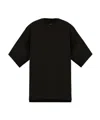 Rick Owens Asymmetric Short-sleeve T-shirt In Black