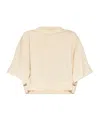 Rick Owens Tommy Cropped Sweatshirt In Nude