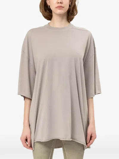 Rick Owens Tommy Drop-shoulder T-shirt In Gray