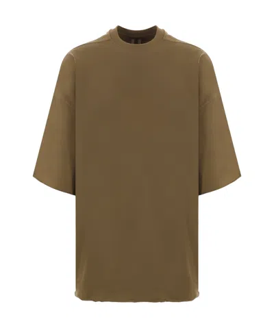 Rick Owens Tommy Heavy Jersey T-shirt In Green