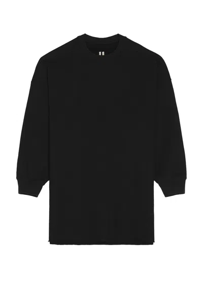 Rick Owens Tommy Long Sleeve Tee In Black