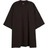 Rick Owens Short-sleeve Round-neck T-shirt In Dark Dust