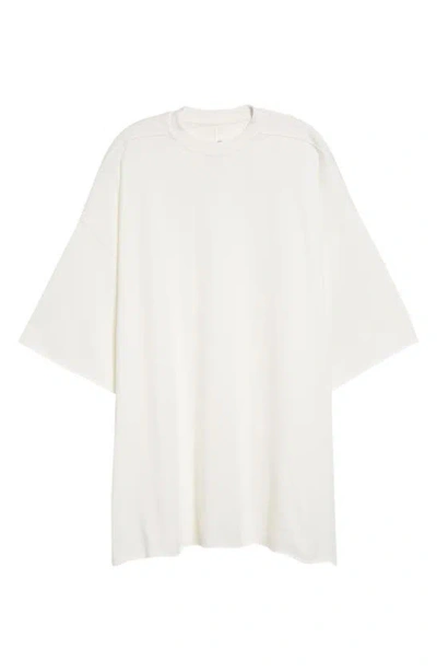 Rick Owens Tommy Oversize Cotton T-shirt In White