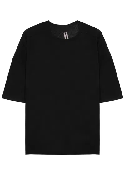 Rick Owens Tommy Oversized Cotton T-shirt In Black