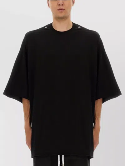 Rick Owens Tommy Oversized Fit Crew Neck T-shirt In Black