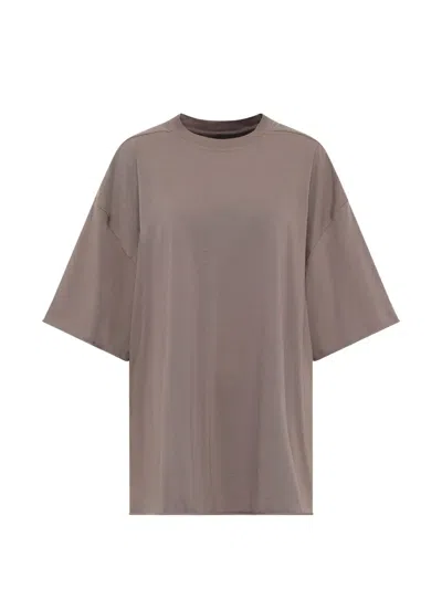 Rick Owens Tommy Oversized T-shirt In Brown