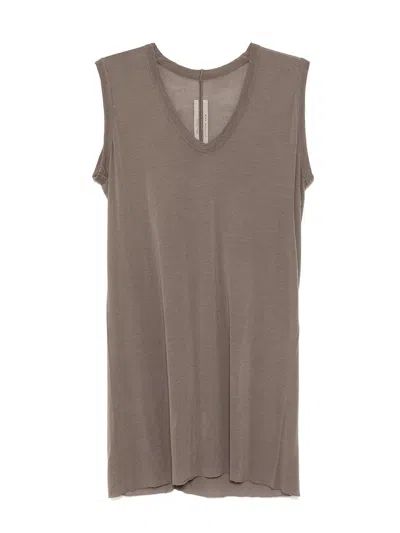 Rick Owens Tommy Shirt In Beige