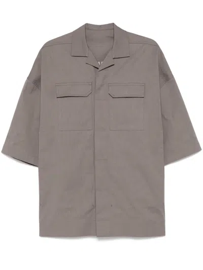 Rick Owens Tommy Shirt In Grey