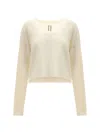 Rick Owens Tommy Sweater In Alpaca In Neutral