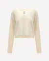 Rick Owens Tommy Sweater In Alpaca In Neutral