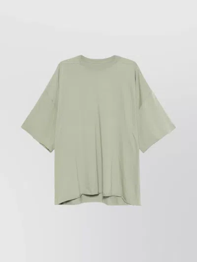 Rick Owens Tommy T Celadon Oversized Crew Neck T-shirt In Green