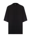 Rick Owens Oversized Crewneck T-shirt In Black