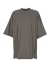 Rick Owens Tommy T Grey Oversized T-shirt In Cotton Man