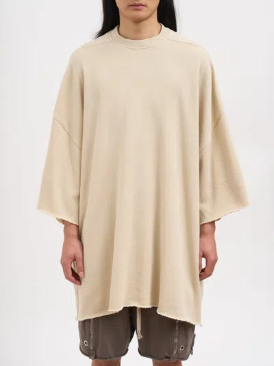 Rick Owens Tommy T Sand Sweatshirt In Neutral