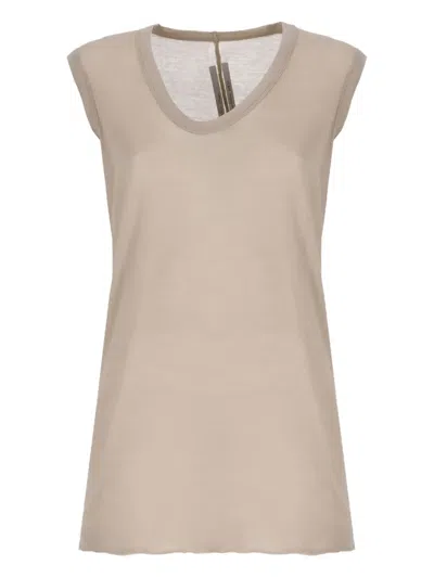 Rick Owens Tommy T-shirt In Neutrals