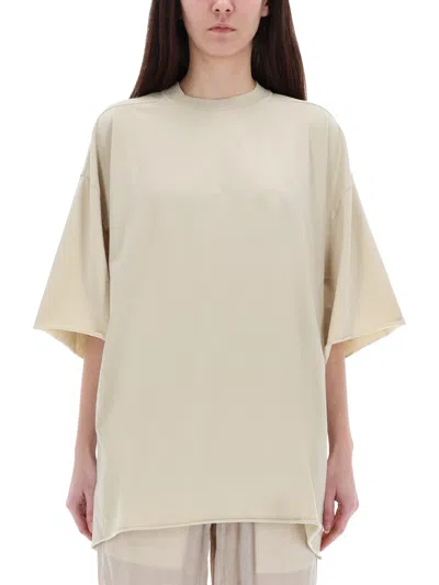 Rick Owens Tommy T Relaxed Fit Round Neck T-shirt In Neutral