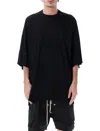 Rick Owens Black Crew Neck T-shirt In Black