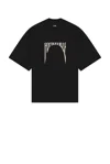 Rick Owens Tommy T Porterville T-shirt In Black & Pearl