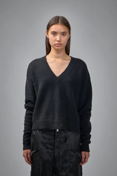 Rick Owens Tommy V Neck In Black