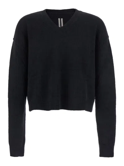 Rick Owens Tommy V Neck In Black
