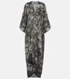 Rick Owens Robe Tommykite Aus Satin In Schwarz