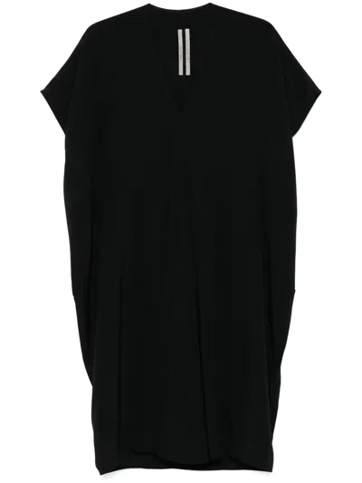 Rick Owens Tommykite Midikleid In Schwarz