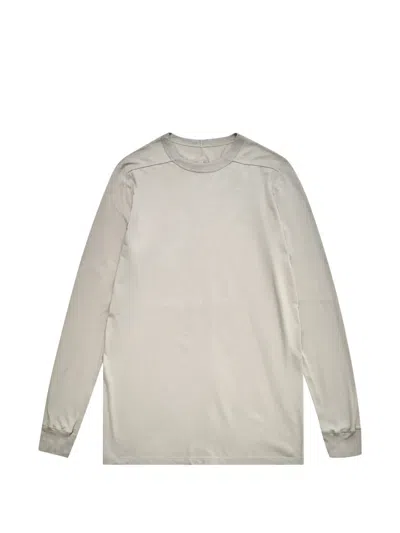 Rick Owens Tonal Stitching T-shirt In Gray
