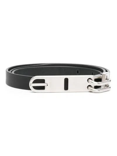 Rick Owens Tongue Belt In Black