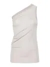 Rick Owens Athena One-shoulder Top In Grey