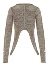 Rick Owens Metallic Finish Avant-garde Top With Dramatic Silhouette