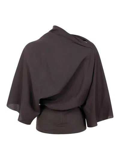 Rick Owens Cylinder Top In Burgundy
