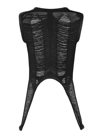 RICK OWENS TOP - NEGRO
